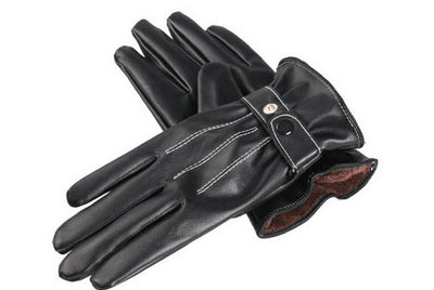 Classic Black Leather Gloves