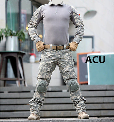 Military Uniform with Knee Pads