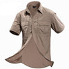 Summer Men Shirt Military