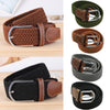 Stretch Braided Elastic Leather Buckle