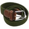Stretch Braided Elastic Leather Buckle