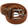 Stretch Braided Elastic Leather Buckle