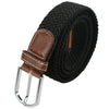 Stretch Braided Elastic Leather Buckle