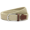 Stretch Braided Elastic Leather Buckle