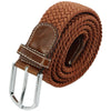 Stretch Braided Elastic Leather Buckle