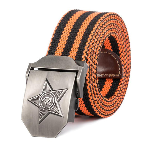 3D Five Rays Star Military Belt