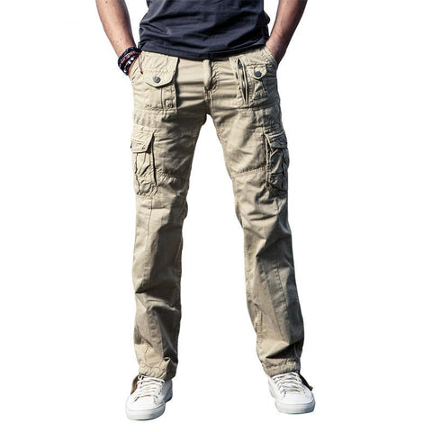Solid Military Cargo Pants