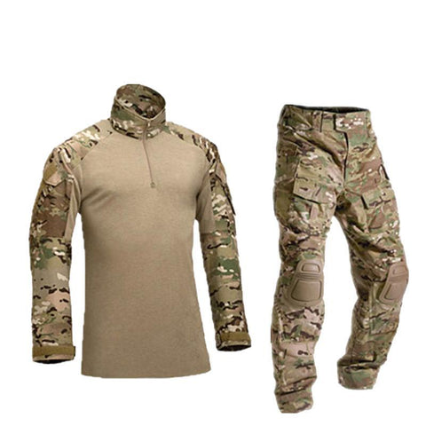 Military Uniform with Knee Pads