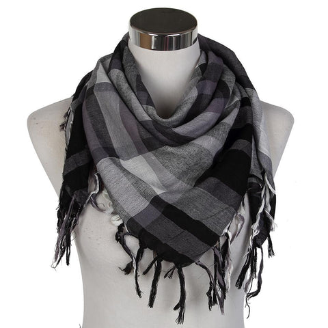 Military Plaid Square Scarves