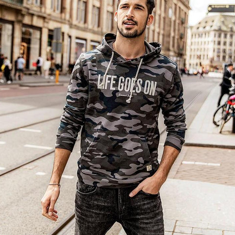 Hooded Sweatshirt Letter