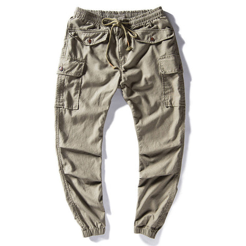 Multi Pockets Military Style Pencil Pants